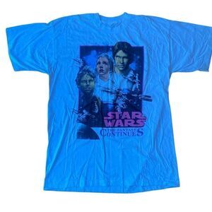 Vintage Star Wars The Fantasy Continues Movie promo t-shirt SINGLE STITCH